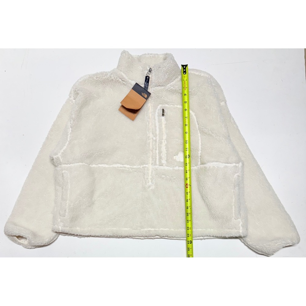 The North Face Extreme Pile 2 Sherpa Fleece Pullover Gardenia White XXL NF0A4P8L